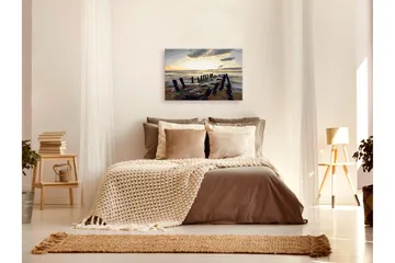 Gör-det-själv Målningar Beach Sunrise 60x40 cm - Artgeist sp. z o. o. - Inredning - Tavlor & konst - Måla själv