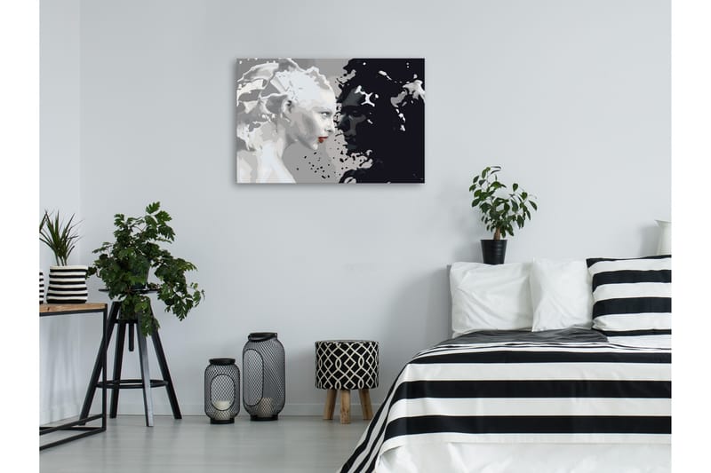 Gör-det-själv Målningar Black & White 60x40 cm - Artgeist sp. z o. o. - Gör det själv tavla