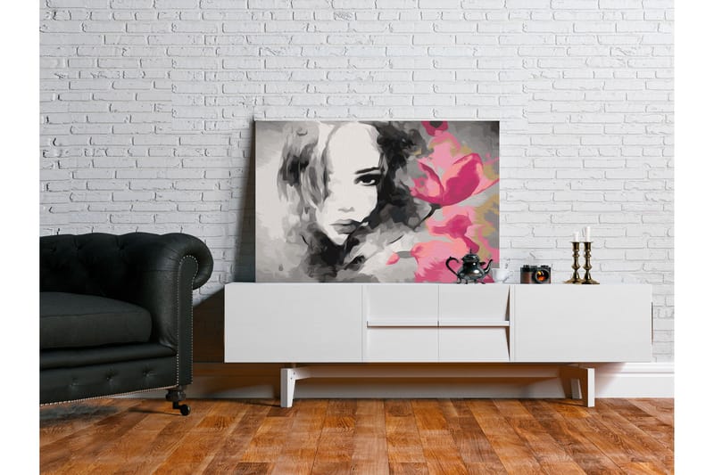 Gör-det-själv Målningar Black & White Portrait 60x40 cm - Artgeist sp. z o. o. - Inredning - Tavlor & konst - Måla själv