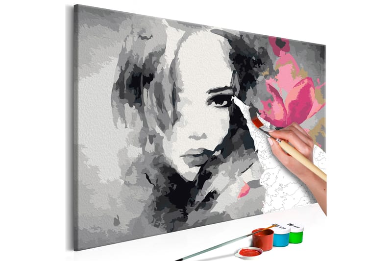 Gör-det-själv Målningar Black & White Portrait 60x40 cm - Artgeist sp. z o. o. - Inredning - Tavlor & konst - Måla själv