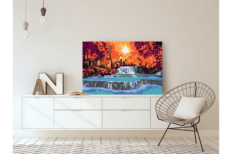 Gör-det-själv Målningar Cascade 60x40 cm - Artgeist sp. z o. o. - Inredning - Tavlor & konst - Måla själv