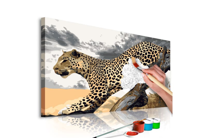 Gör-det-själv Målningar Cheetah  60x40 cm - Artgeist sp. z o. o. - Inredning - Tavlor & konst - Måla själv
