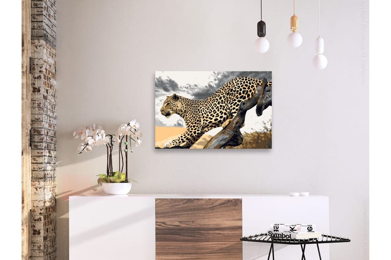 Gör-det-själv Målningar Cheetah  60x40 cm - Artgeist sp. z o. o. - Inredning - Tavlor & konst - Måla själv