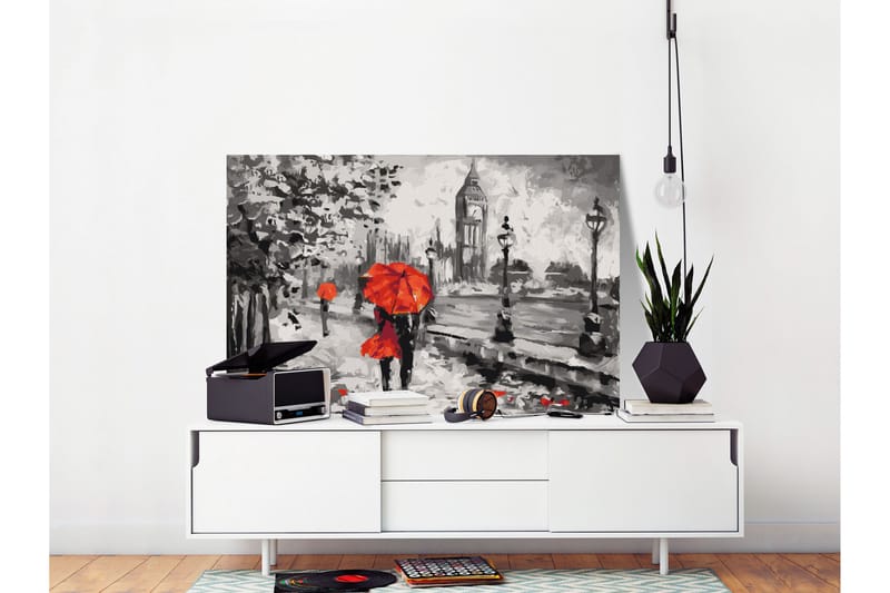 Gör-det-själv Målningar Da Londra con amore 60x40 cm - Artgeist sp. z o. o. - Inredning - Tavlor & konst - Måla själv