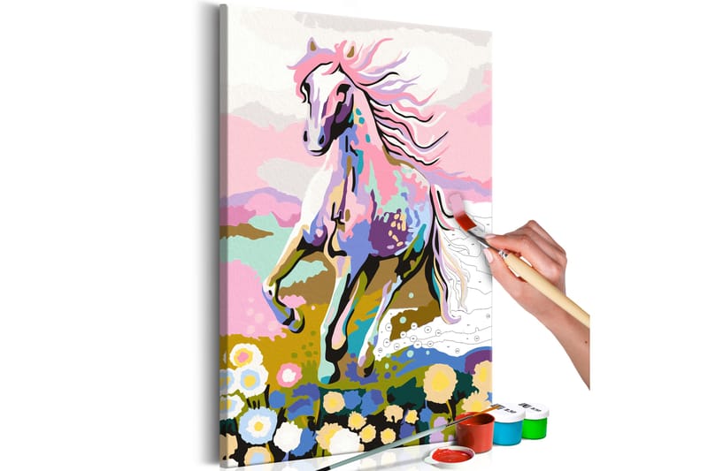 Gör-det-själv Målningar Fairytale Horse 40x60 cm - Artgeist sp. z o. o. - Gör det själv tavla