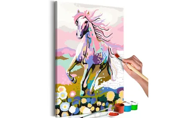 Gör-det-själv Målningar Fairytale Horse 40x60 cm - Artgeist sp. z o. o. - Inredning - Tavlor & konst - Måla själv
