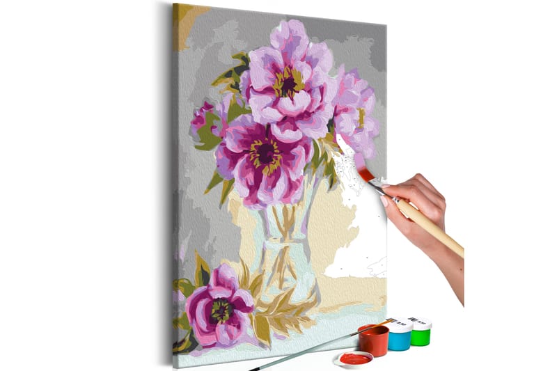 Gör-det-själv Målningar Flowers In A Vase 40x60 cm - Artgeist sp. z o. o. - Gör det själv tavla