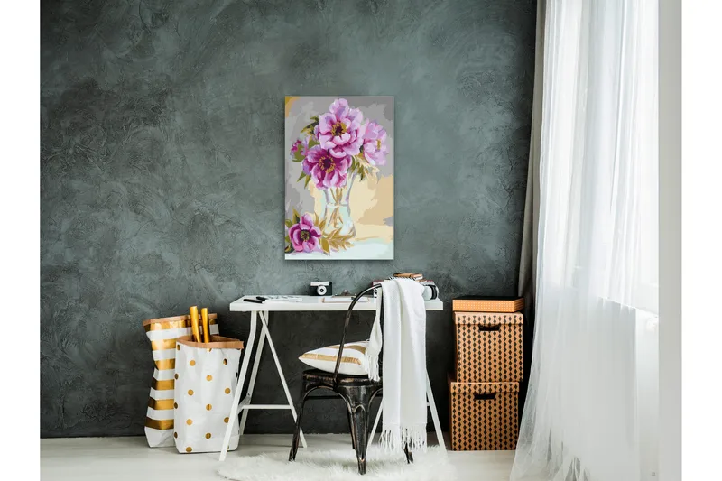 Gör-det-själv Målningar Flowers In A Vase 40x60 cm - Artgeist sp. z o. o. - Inredning - Tavlor & konst - Måla själv