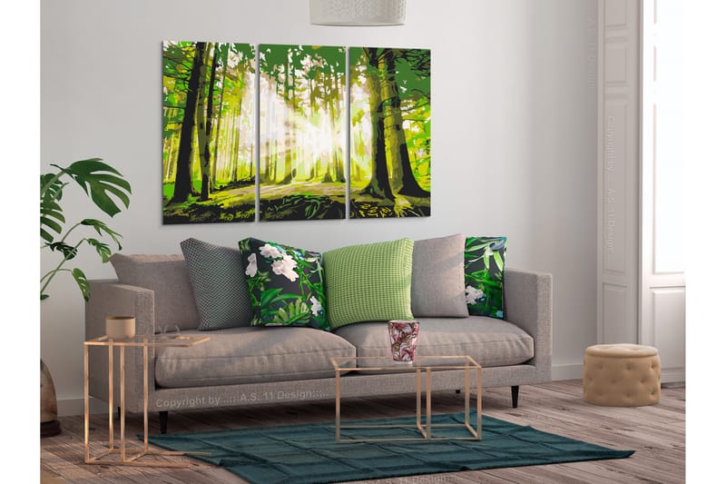 Gör-det-själv Målningar Forest Spring 120x80 cm - Artgeist sp. z o. o. - Gör det själv tavla