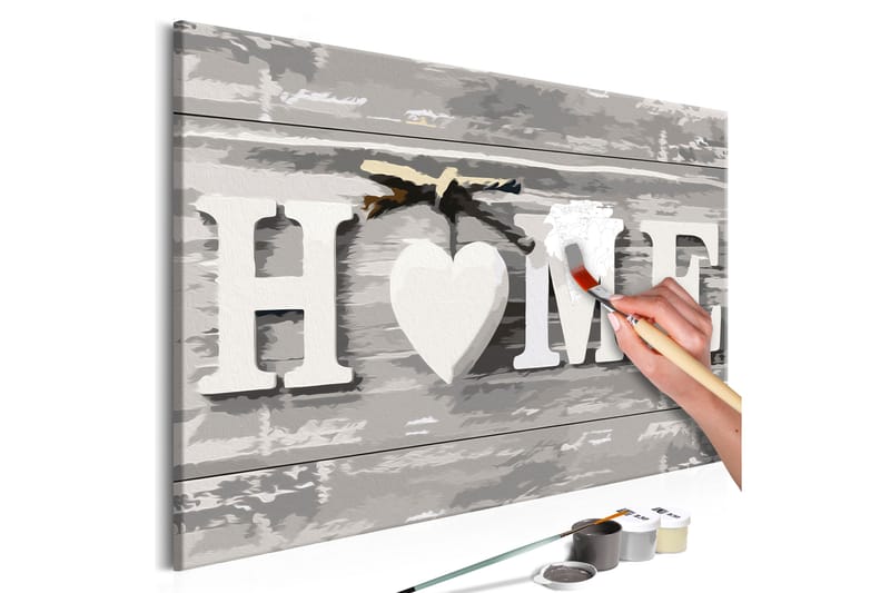 Gör-det-själv Målningar Home Letters 60x40 cm - Artgeist sp. z o. o. - Inredning - Tavlor & konst - Måla själv