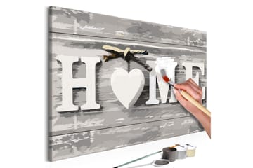 Gör-det-själv Målningar Home Letters 60x40 cm - Artgeist sp. z o. o. - Inredning - Tavlor & konst - Måla själv