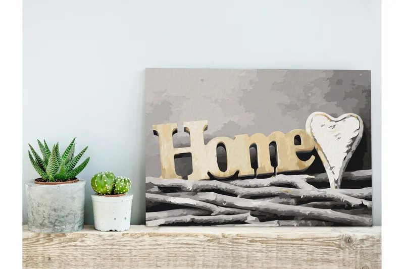 Gör-det-själv Målningar Home on the Branches 60x40 cm - Artgeist sp. z o. o. - Inredning - Tavlor & konst - Måla själv