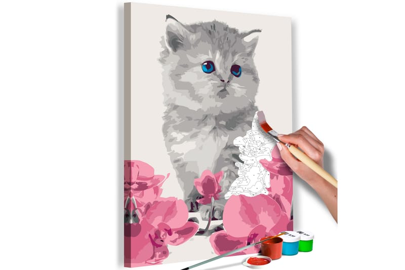 Gör-det-själv Målningar Kitty Cat 40x60 cm - Artgeist sp. z o. o. - Gör det själv tavla