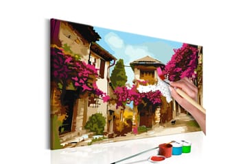 Gör-det-själv Målningar Mediterranean Town 60x40 cm - Artgeist sp. z o. o. - Inredning - Tavlor & konst - Måla själv