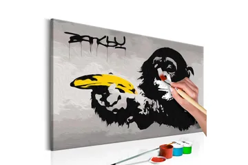 Gör-det-själv Målningar Monkey 60x40 cm - Artgeist sp. z o. o. - Inredning - Tavlor & konst - Måla själv