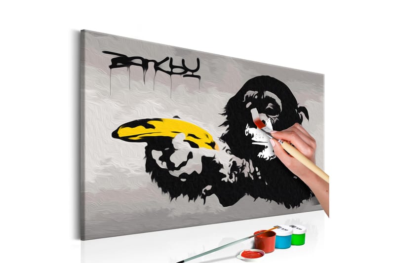 Gör-det-själv Målningar Monkey 60x40 cm - Artgeist sp. z o. o. - Gör det själv tavla