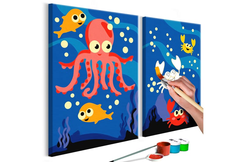 Gör-det-själv Målningar Ocean Animals 33x23 cm - Artgeist sp. z o. o. - Gör det själv tavla