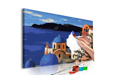 Gör-det-själv Målningar Santorini  60x40 cm - Artgeist sp. z o. o. - Inredning - Tavlor & konst - Måla själv