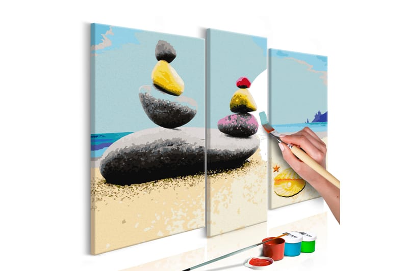 Gör-det-själv Målningar Summer Beach 110x90 cm - Artgeist sp. z o. o. - Gör det själv tavla