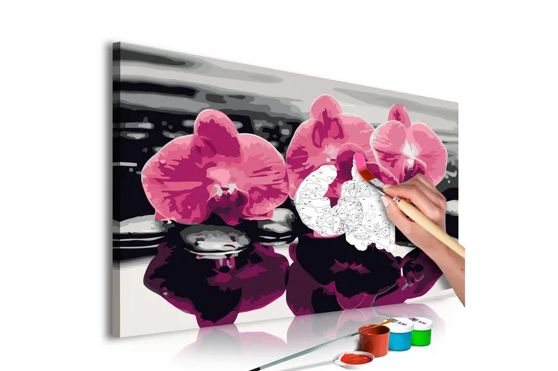 Gör-det-själv Målningar Three Orchids  60x40 cm, Artgeist sp. z o. o.