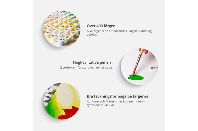 Gör-det-själv Målningar Tulip Field 60x40 cm - Artgeist sp. z o. o. - Inredning - Tavlor & konst - Måla själv