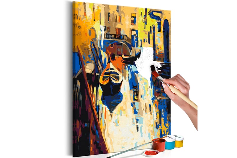 Gör-det-själv Målningar Venice Gondolas 40x60 cm - Artgeist sp. z o. o. - Inredning - Tavlor & konst - Måla själv