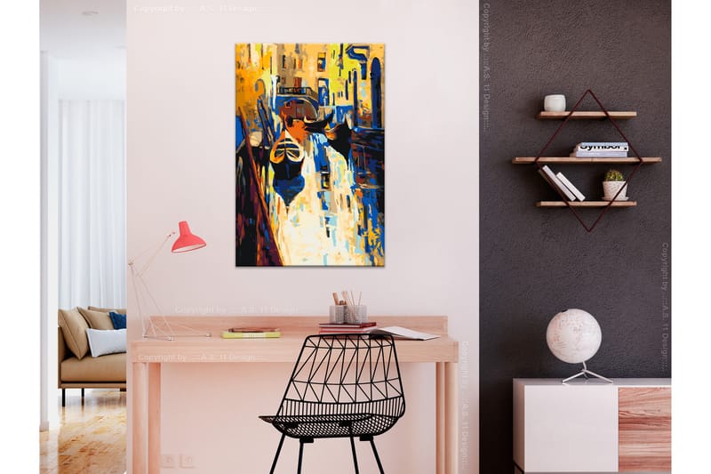 Gör-det-själv Målningar Venice Gondolas 40x60 cm - Artgeist sp. z o. o. - Inredning - Tavlor & konst - Måla själv