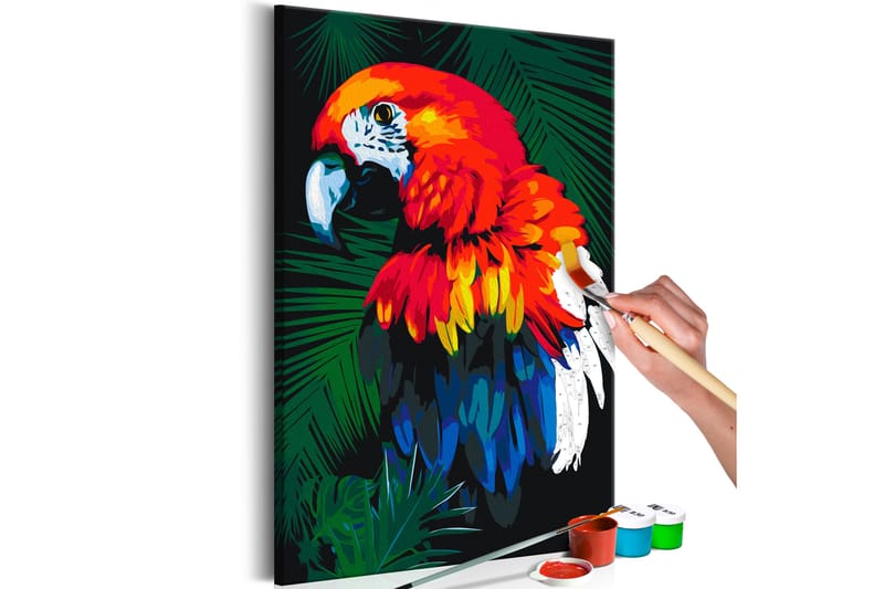 Gör-det-själv Målningar Parrot 40x60 cm - Artgeist sp. z o. o. - Gör det själv tavla