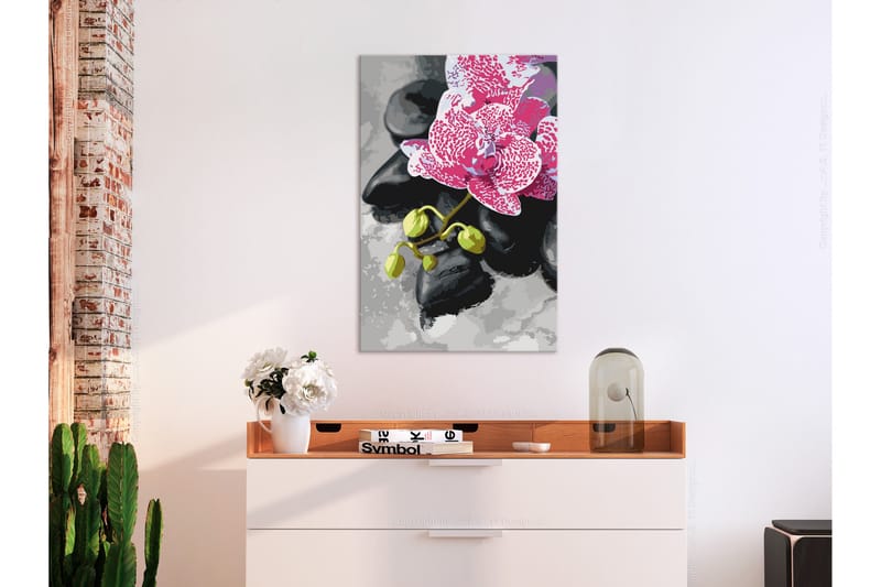 Gör-det-själv Målningar Pink Orchid  40x60 cm - Artgeist sp. z o. o. - Inredning - Tavlor & konst - Måla själv