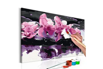Gör-det-själv Målningar Purple Orchid 60x40 cm - Artgeist sp. z o. o. - Inredning - Tavlor & konst - Måla själv