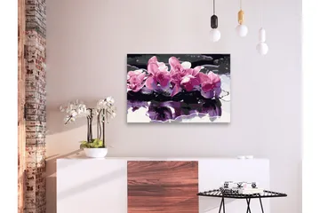 Gör-det-själv Målningar Purple Orchid 60x40 cm - Artgeist sp. z o. o. - Inredning - Tavlor & konst - Måla själv