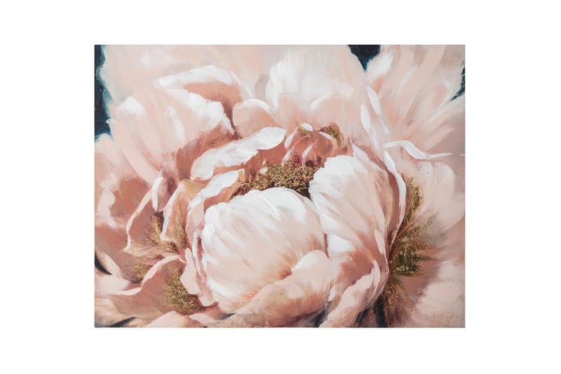 Oljemålning 75x100 cm Rosa blommor - Oljemålning - Tavlor & konst
