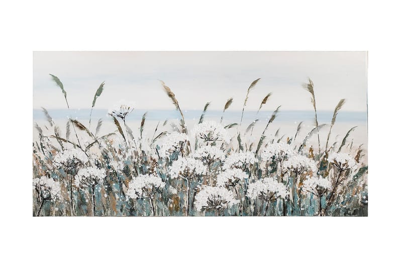 Oljemålning Vita ängblommor, undefined