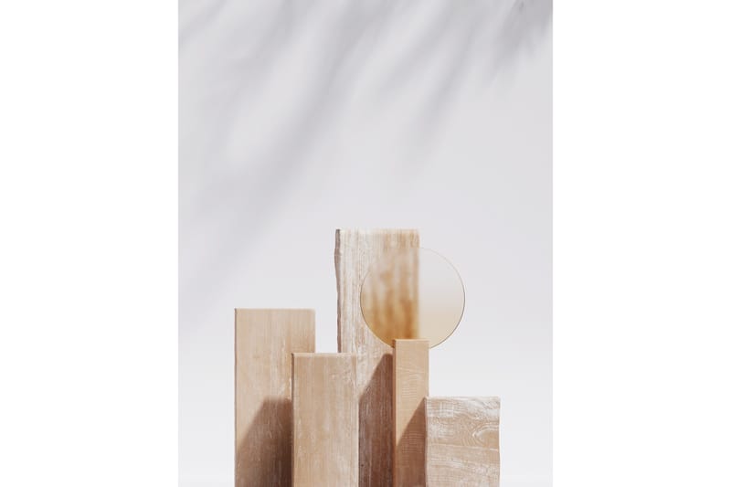 Poster Wooden Blocks 70x100 cm, Beige