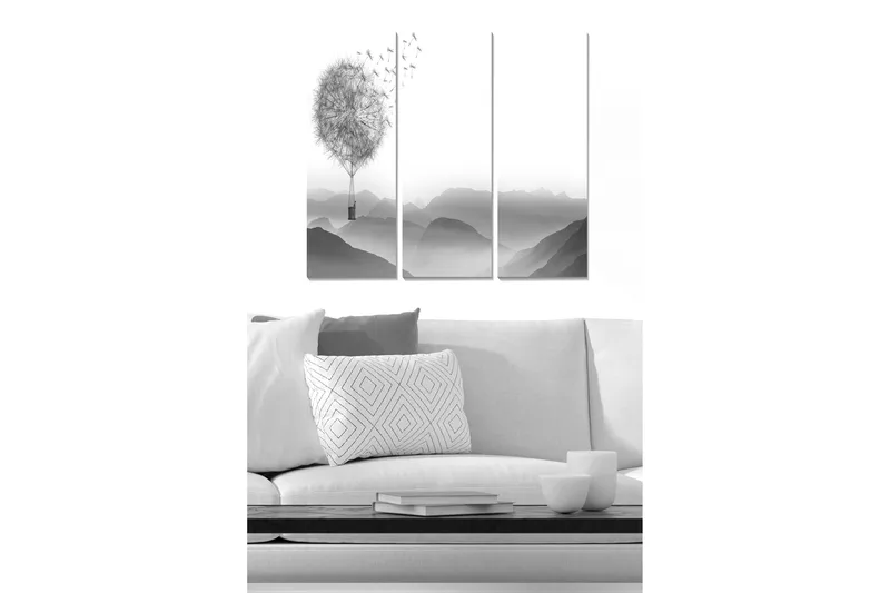 Canvastavla Scenic 3-pack Flerfärgad, 20x50 cm