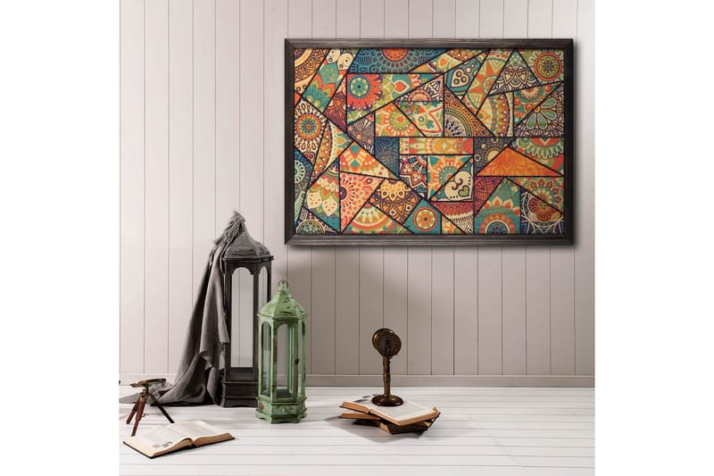 Colourful Mosaic Abstract/Colourful Flerfärgad - 70x50 cm - Abstrakta posters - Posters & prints