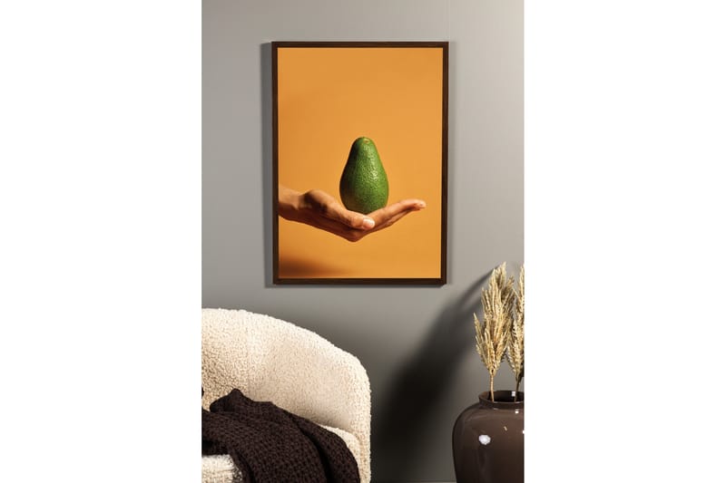 Poster Avocado 21x30 cm - Orange/Grön - Inredning - Tavlor & konst - Posters & prints