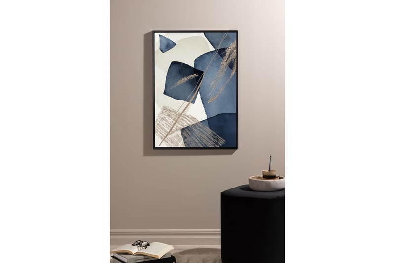 Poster Blue Swirl 70x100 cm - Beige - Inredning - Tavlor & konst - Posters & prints