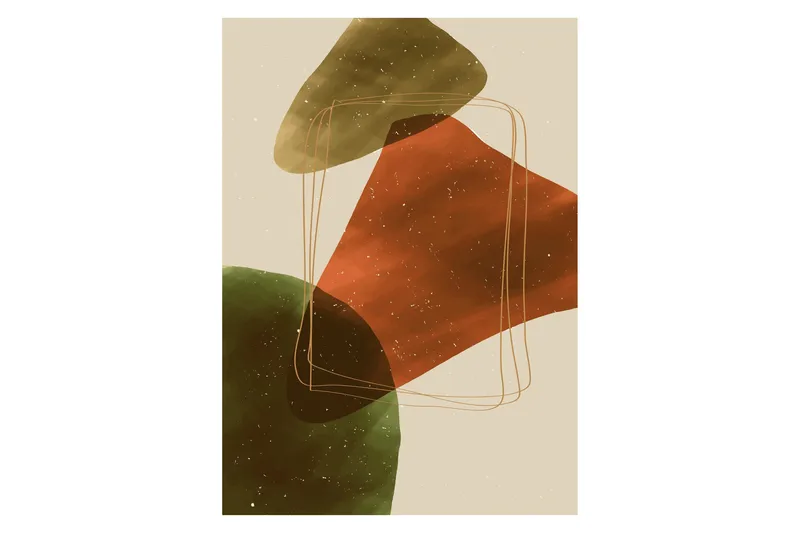 Poster Canyon 21x30 cm, Beige