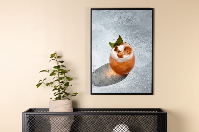 Poster Drink 21x30 cm - Grå - Inredning - Tavlor & konst - Posters & prints
