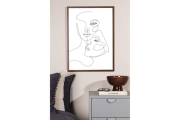 Poster Faces 21x30 cm - Svart/Vit - Inredning - Tavlor & konst - Posters & prints