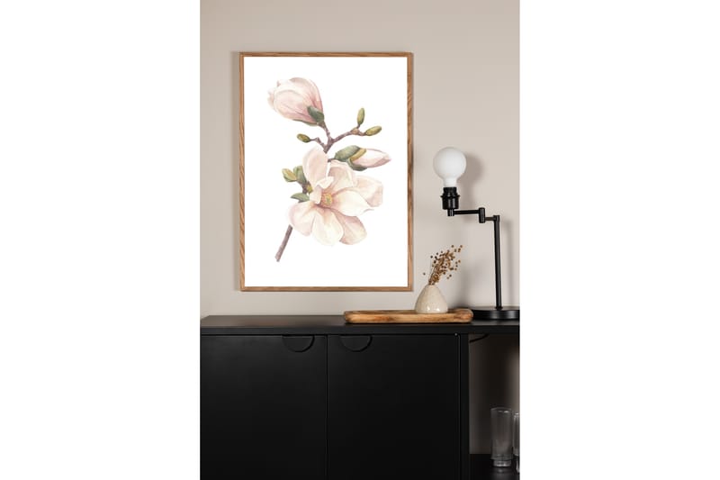 Poster Hand made 30x40 cm - Rosa/Vit - Inredning - Tavlor & konst - Posters & prints