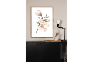 Poster Hand made 50x70 cm - Rosa/Vit - Inredning - Tavlor & konst - Posters & prints