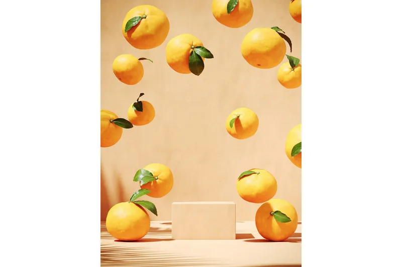 Poster Lemons 21x30 cm, Beige