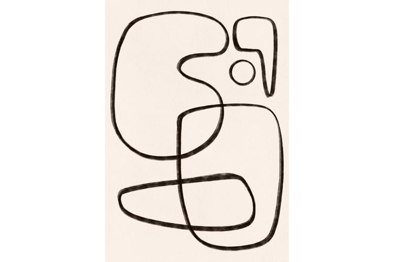 Poster Line art 21x30 cm - Vit/Svart - Inredning - Tavlor & konst - Posters & prints