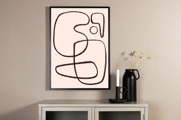 Poster Line art 21x30 cm - Vit/Svart - Inredning - Tavlor & konst - Posters & prints