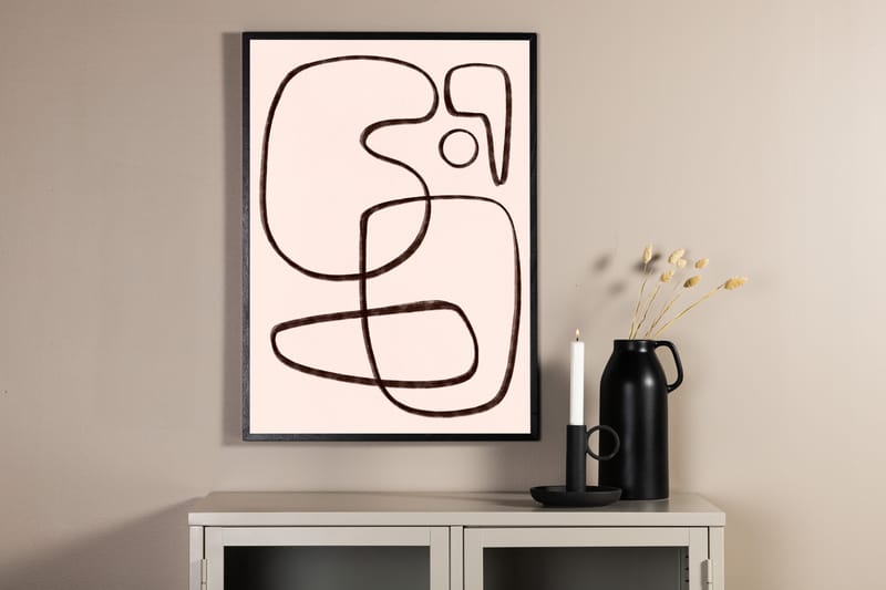 Poster Line art 30x40 cm - Vit/Svart - Inredning - Tavlor & konst - Posters & prints