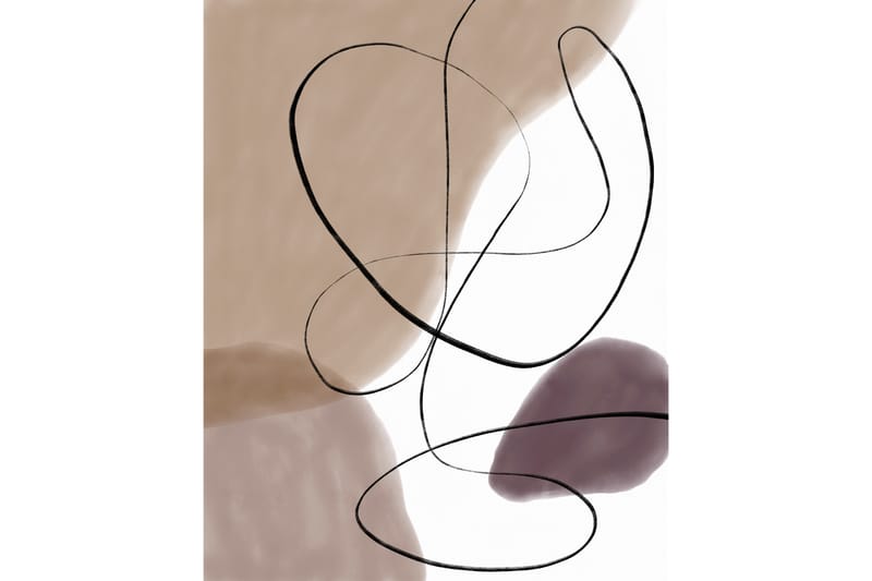 Poster Lines 21x30 cm - Beige - Inredning - Tavlor & konst - Posters & prints