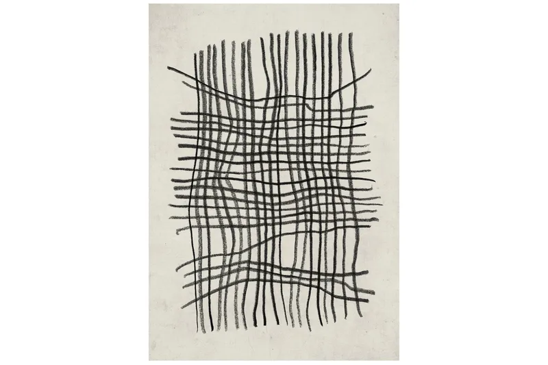 Poster Linework 30x40 cm, Beige/Svart