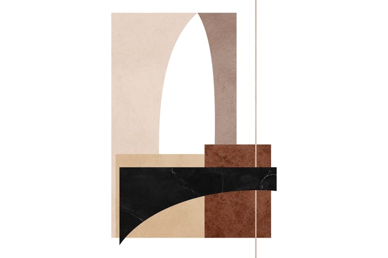 Poster Materials 30x40 cm - Vit/Beige - Inredning - Tavlor & konst - Posters & prints